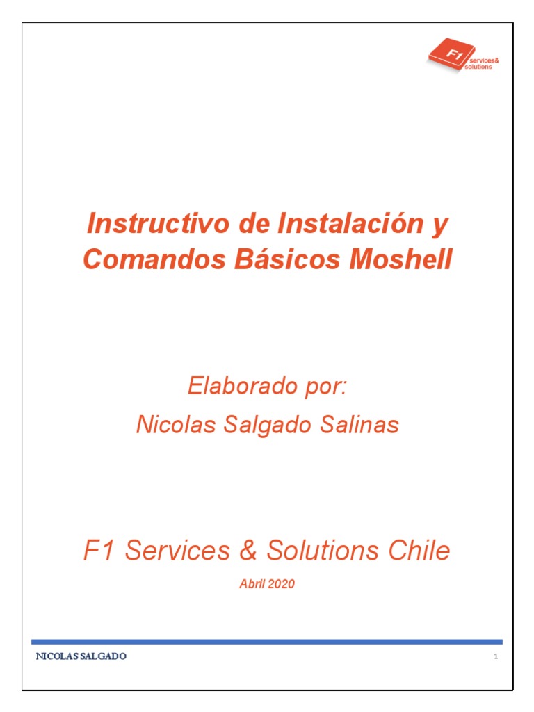 Guía para la instalación y uso básico de Moshell | PDF | Protocolos de ...