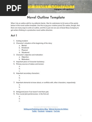Novel-Outline-Template