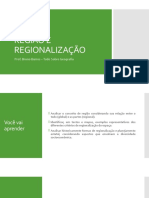 Região e Regionalização