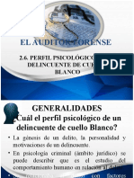 Perfil psicológico delincuente cuello blanco