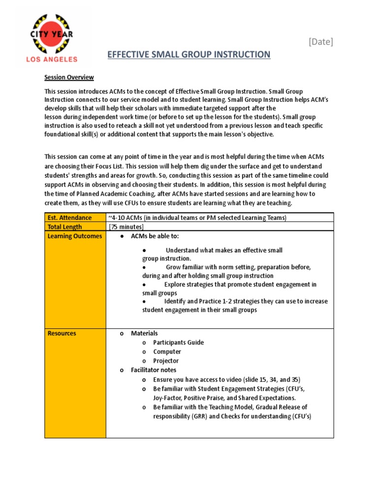 Effective Small Group Roles