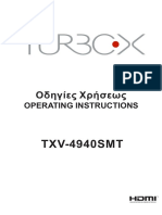 TXV-4940SMT: Operating Instructions