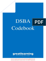 DSBA Master Codebook - Unsupervised Learning