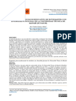 Diagnóstico Psicosocioeducativo de Estudiantes Con Diversidad Funcional de La Universidad Técnica de Manabí (Ecuador)