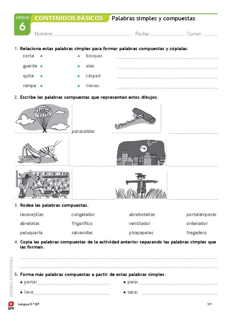 Palabras Compuestas | PDF