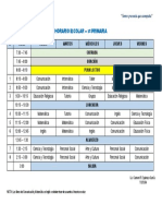 Horario Escolar - 3º Primaria: #Hora Lunes Martes Miércoles Jueves Viernes Entrada Oración Plan Lector