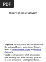 Theory of Constructivism