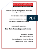 Proyecto de Investigación Educativa II Final