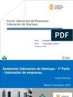 Curso Valoracion de Empresas - Valoracion de Startups - 2 Parte - Fernando Moroy