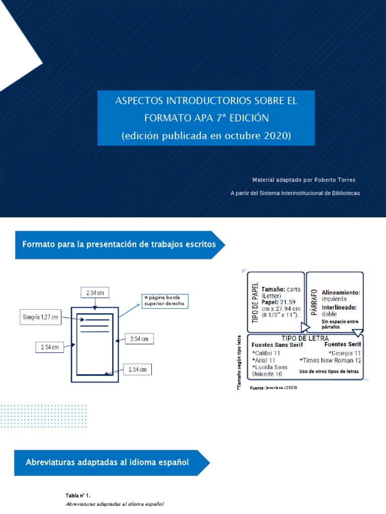 APA 7 - Compilación Roberto Torres | PDF | Bibliografía | Comillas
