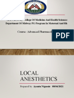 Local Anesthetics