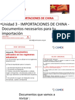 Unidad 3 IMPORTACIONES DE CHINA Documentos Necesarios para Tu Importacion