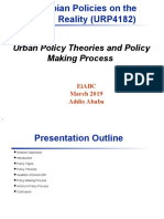 Ethiopian Urban Policy Theories