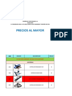 Precios Al Mayor: Comercial Venturanza C.A J307123540 C.C Milenium Local 2 Av Lara, Entre Calle Carabobo Y Montes de Oca