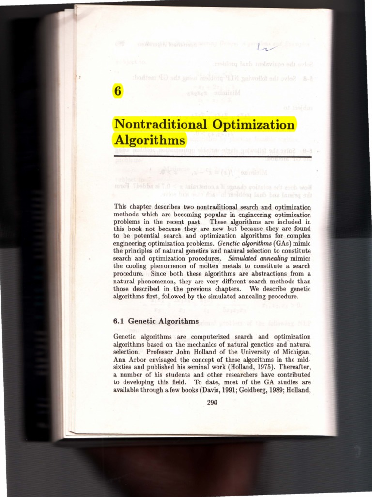 Nontraditional Optimization Algorithms | PDF | Mathematical ...