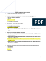 Auditing MCQ Test 1