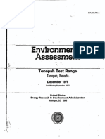 Environmental Assessment TTR September 1977