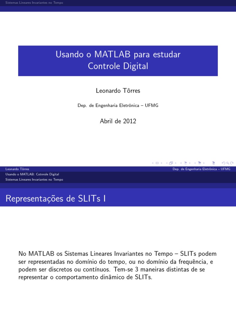MATLAB CTRL Digital PDF Matemática Matemática aplicada