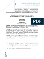 Reglamento Y Catálogo de Eventos Públicos Del Municipio de Naucalpan de Juárez, México
