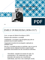 Durkheim fato social e anomia