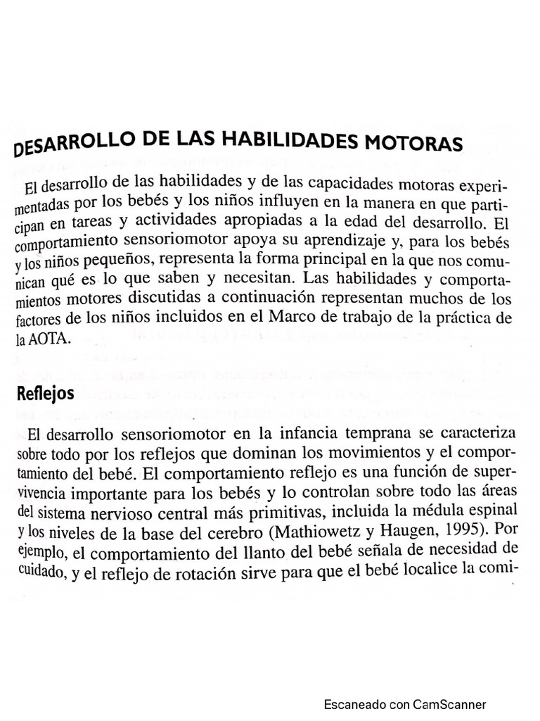 Habilidades Motoras en Niño de Mulligan | PDF