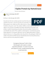 Dissolution of Spike Protein by Nattokinase: Holy Grail of COVID-19 Vaccine Detoxification