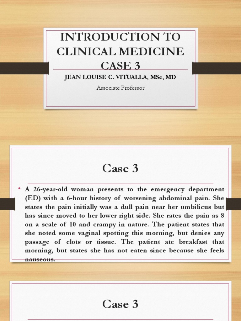 Abdominal Pain Case Study in Women | PDF