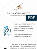 Causal Comparative Research Method