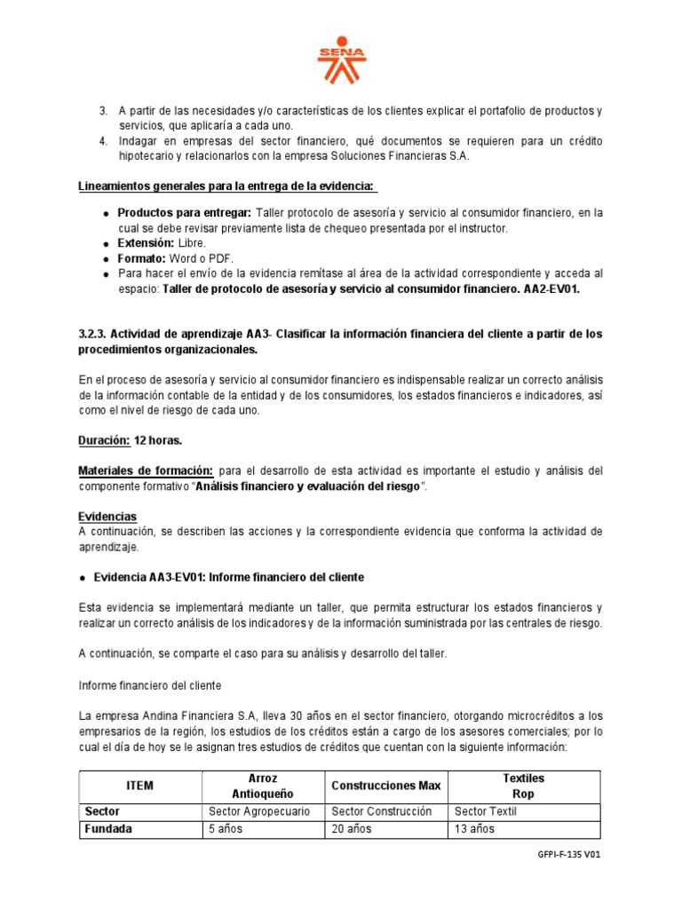 Actividad 3 | PDF | Finanzas y dinero | Negocios