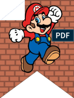 Mario Bros Banner Dia Del Nino