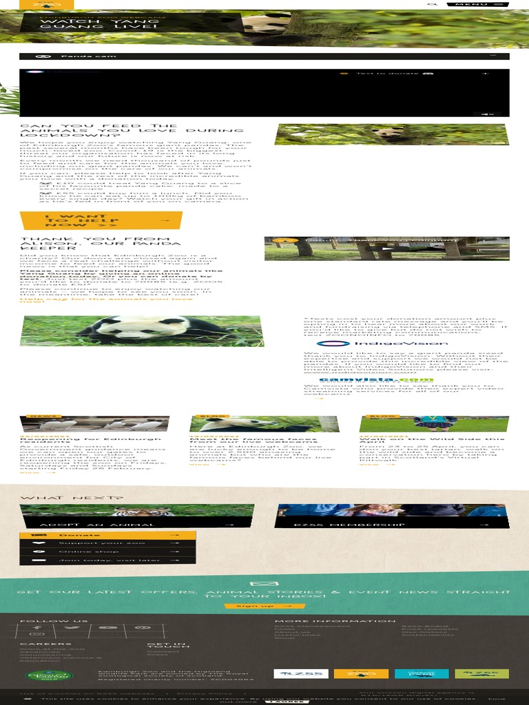 Edinburgh Zoo Live Panda Cam | PDF | Zoo