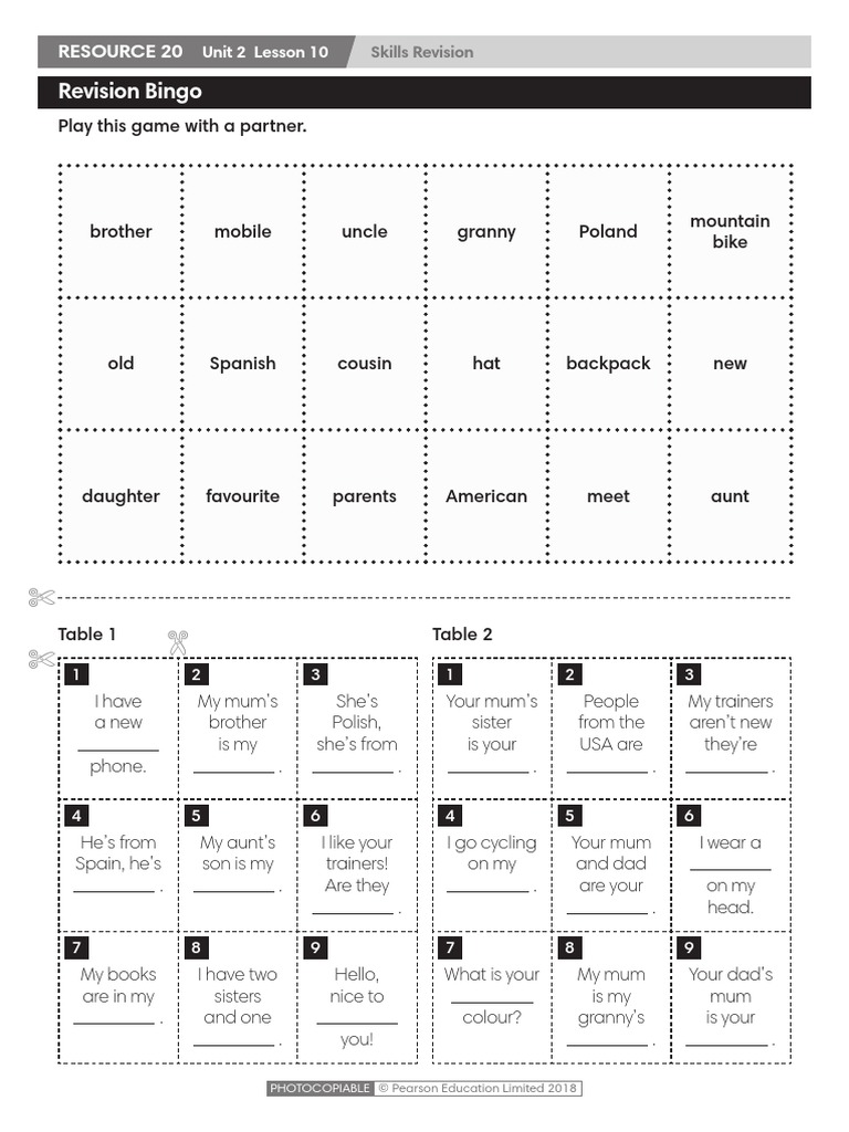 Wider World Starter TRB Resource 20 L2 10 | PDF