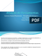 Instituto Federal Fluminense - Disciplina de Usinagem I Curso EAD de Usinagem I Curso Técnico em Mecânica