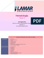 Causas de Alteraciones de Conteo de Celulas