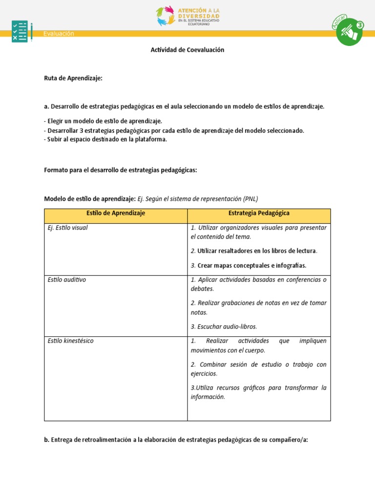 Estrategias Pedagógicas Estilos de Aprendizaje Del Modelo | PDF