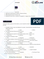 Specific Learning Outcomes: Lesson 2-The Structure of Myths