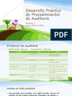 Desarrollo Práctico de Procedimientos de Auditoría: Semana 7 Licda. Claudia Pérez