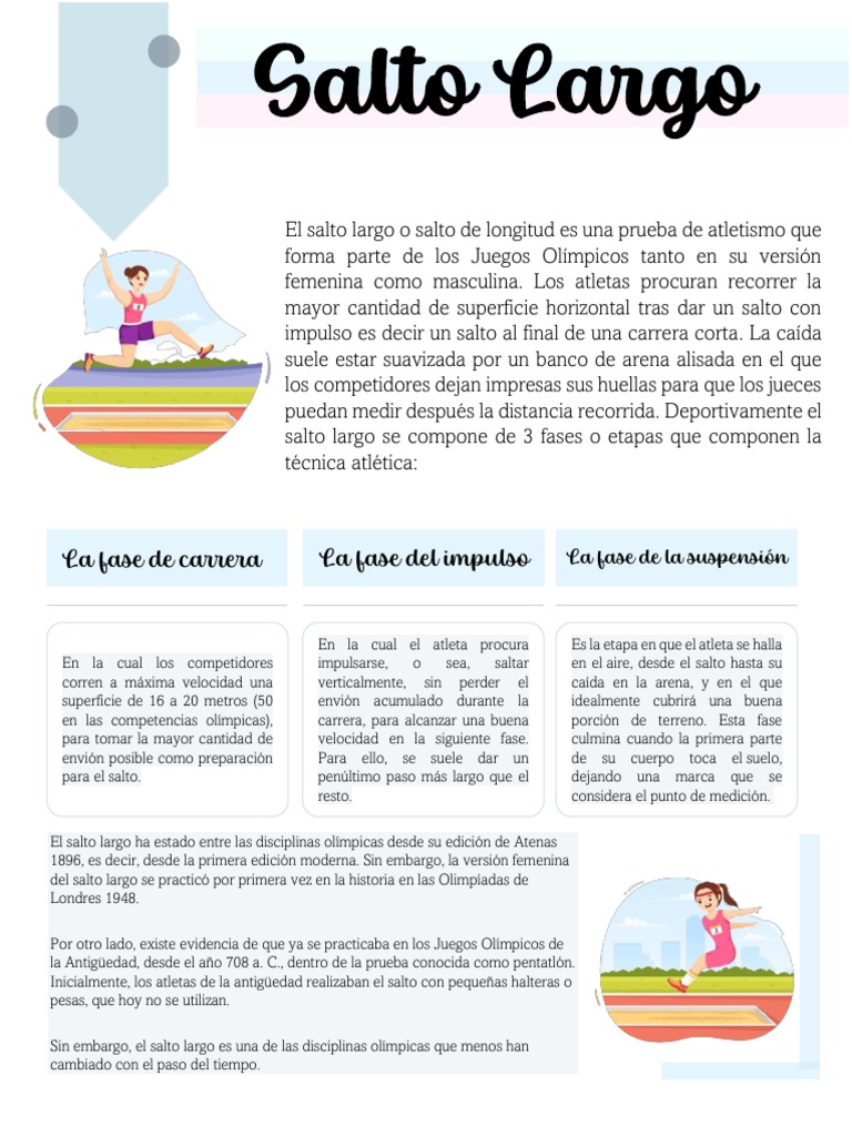 Salto Largo | PDF | Deporte del atletismo | Deportes atléticos