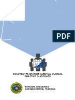 Colorectal Cancer National Clinical Practice Guidelines
