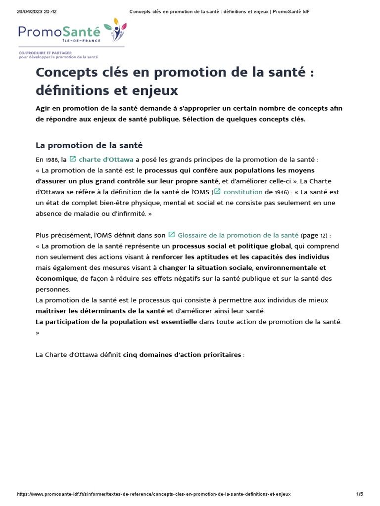 concepts-cl-s-en-promotion-de-la-sant-d-finitions-et-enjeux
