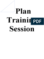 Plan Training Session