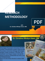 Research Methodology: Oleh Dr. Christina Whidya Utami, MM
