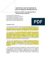 Control de materiales como herramienta de gestión de costos