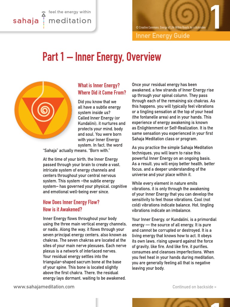 00 Inner Energy Guide 1 | PDF | Chakra | Kundalini