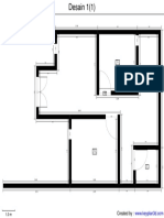 Floor plan design with room dimensions and labels