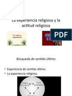 La Experiencia Religiosa y La Actitud Religiosa