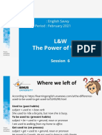 L&W The Power of Words: Course: English Savvy Effective Period: February 2021