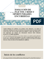 Resolución de conflictos: tipos y soluciones