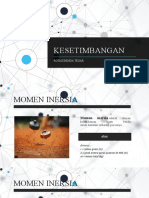 Momen Inersia dan Kecepatan Benda Berotasi