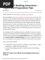 IBPS PO IV Banking Awareness: Topics and Preparation Tips